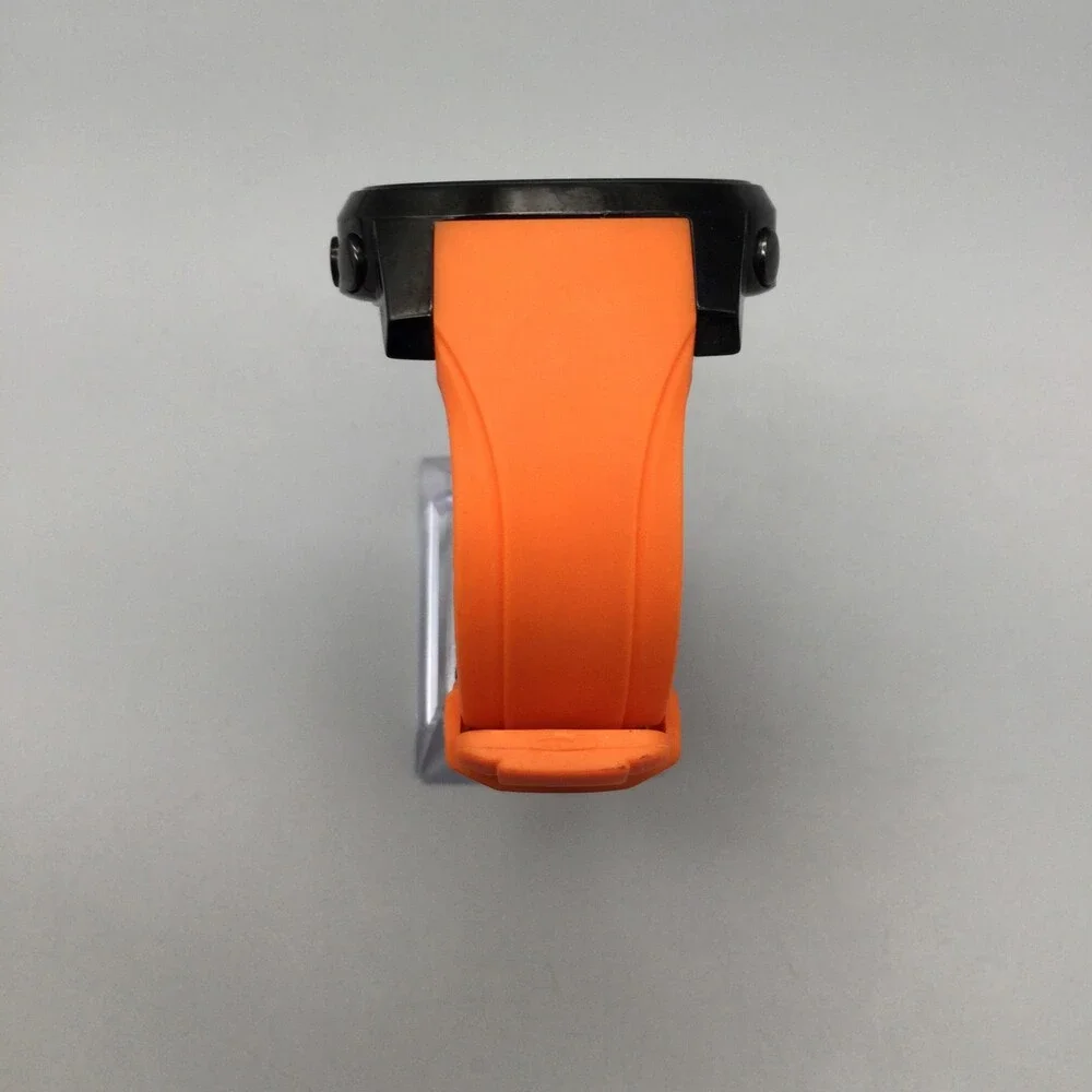 Pulsar W861-X006 Mens Watch 47mm Digital Black Orange Rubber New Battery